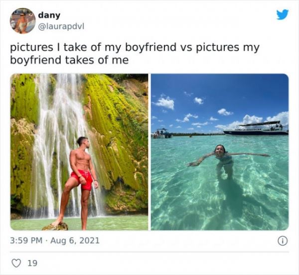 Как девушки фотографируют своих парней vs. как парни фотографируют своих девушек (25 фото)