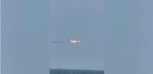 В Сеть выложили видео крушения новейшего российского транспортного самолета Ил-112В